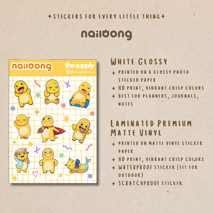Nailong Sticker Sheet | Cute Character Stickers