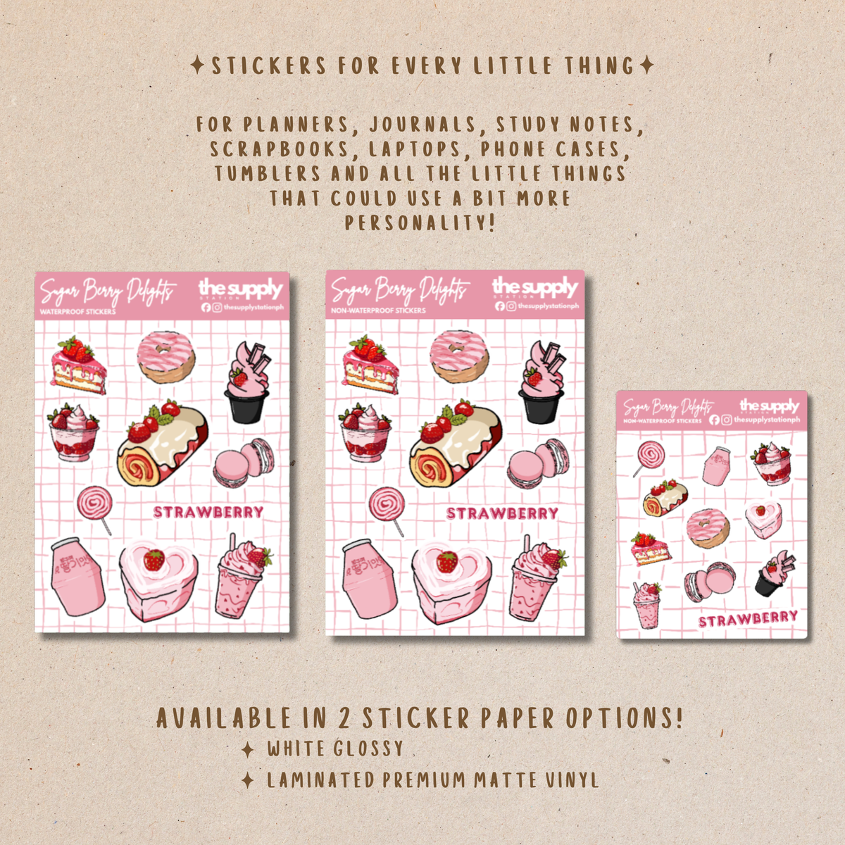 Sugar Berry Delights Sticker Sheet