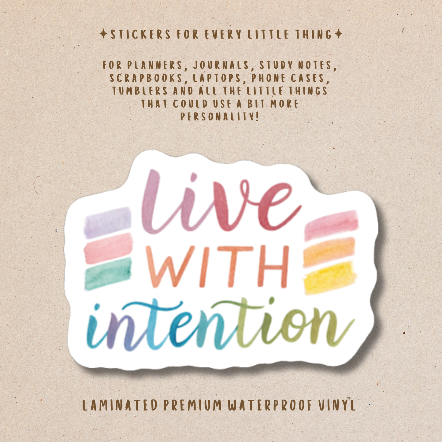 Motivational Die-Cut Stickers – Encouraging & Positive Stickers