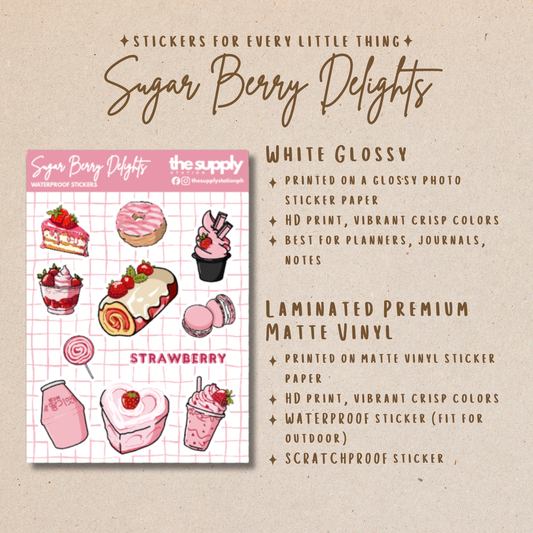 Sugar Berry Delights Sticker Sheet