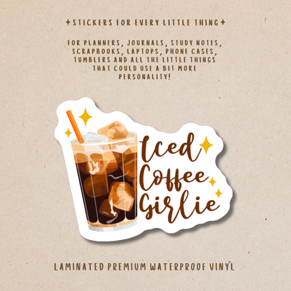 Coffee-Themed Die-Cut Stickers – For Coffee Lovers