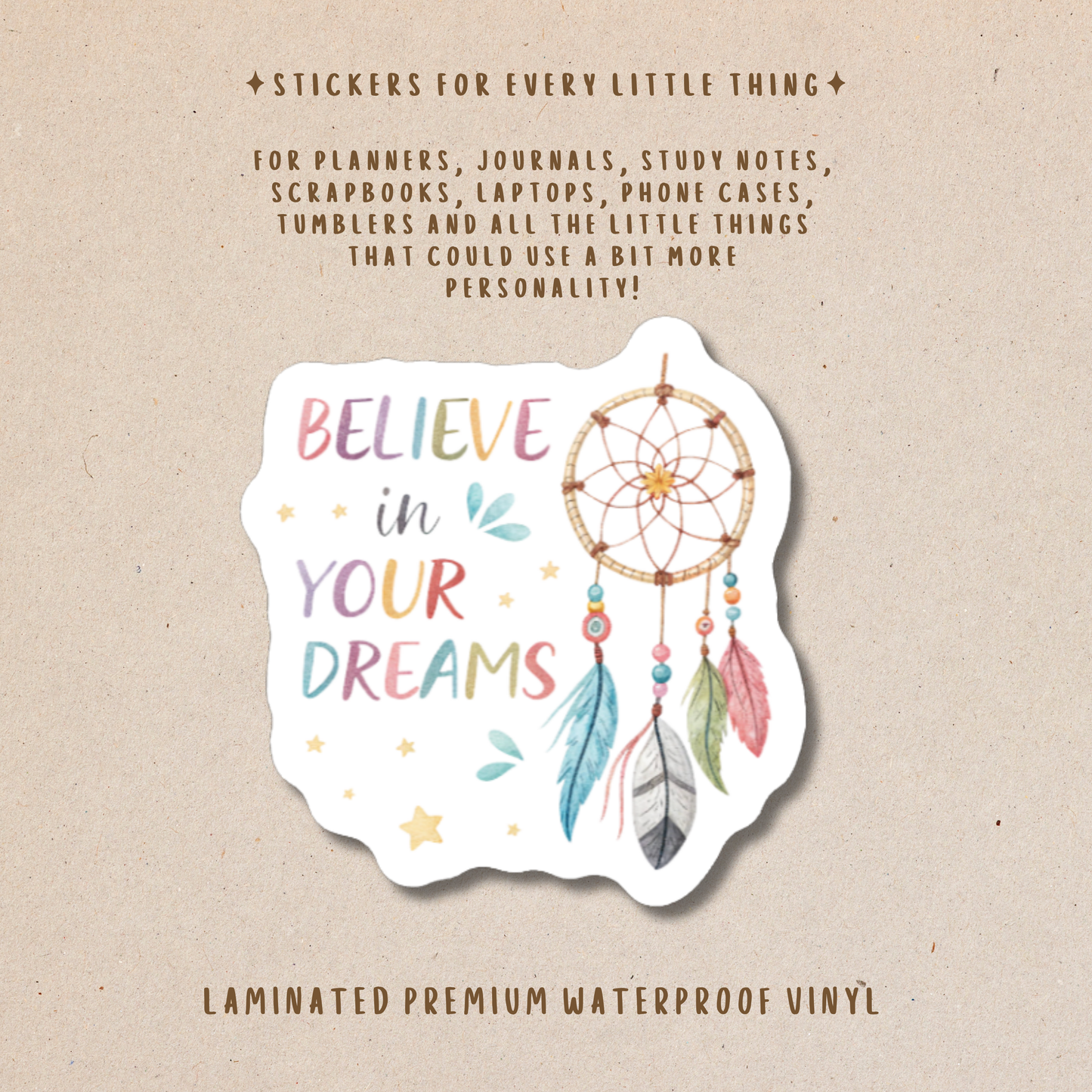 Motivational Die-Cut Stickers – Encouraging & Positive Stickers