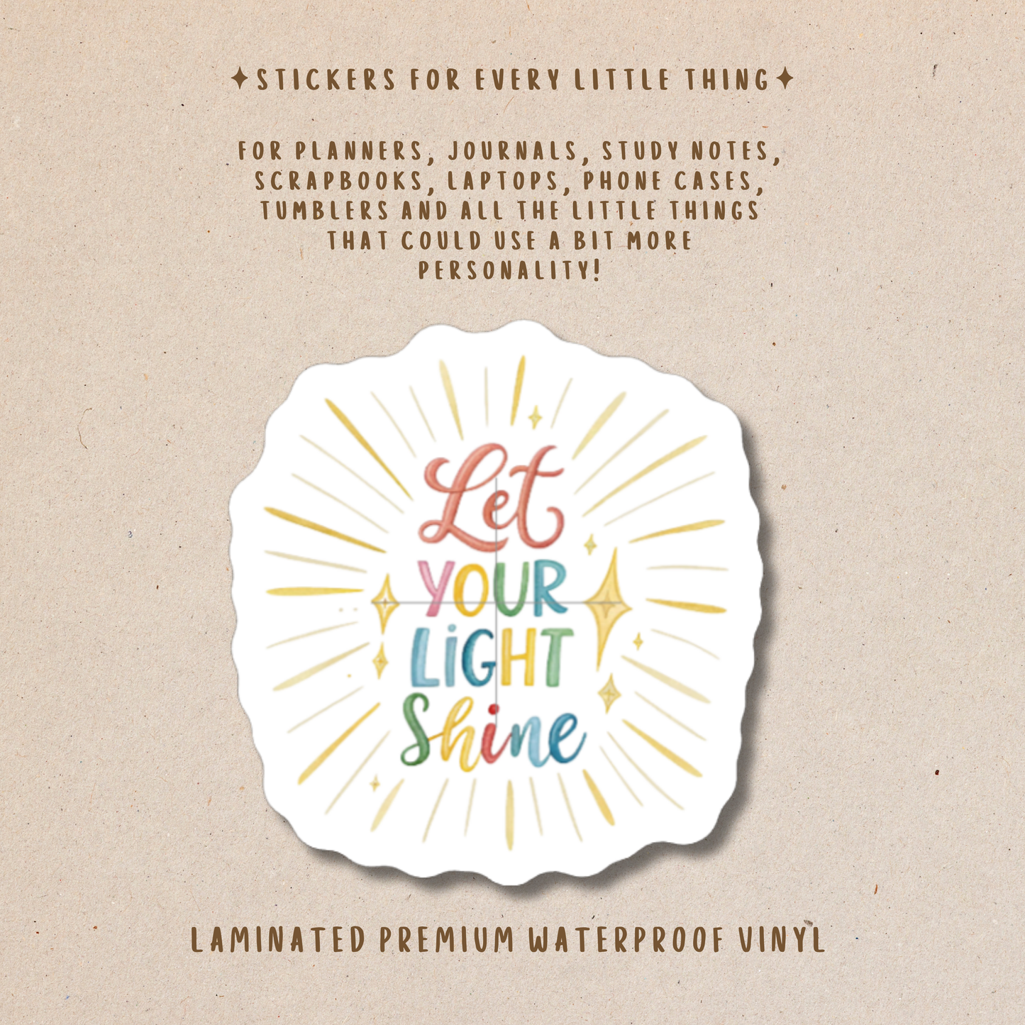 Motivational Die-Cut Stickers – Encouraging & Positive Stickers