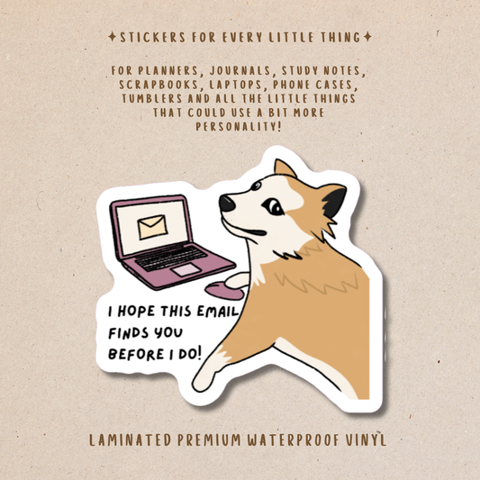 Funny Dog Die-Cut Stickers – Cute & Hilarious Dog Stickers