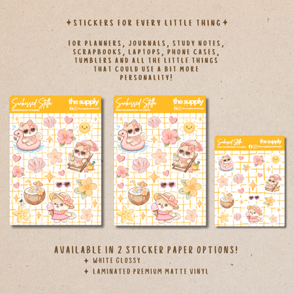 Sunkissed Stella Sticker Sheet | Journal Stickers