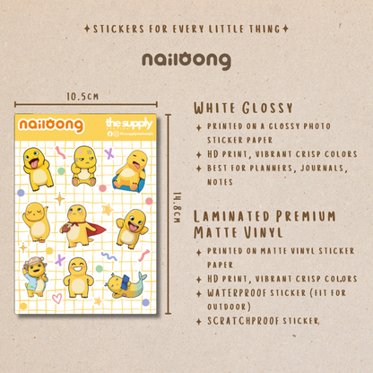 Nailong Sticker Sheet | Cute Character Stickers