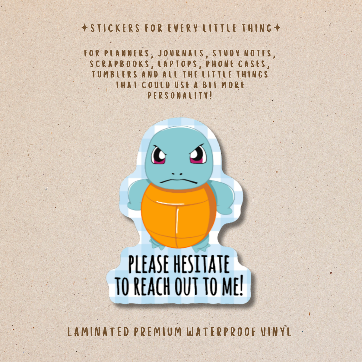 Work Rage Pokémon Waterproof Stickers | Laptop, Planner & Journal Stickers
