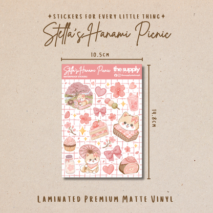 Stella’s Hanami Picnic – Cherry Blossom Sticker Sheet