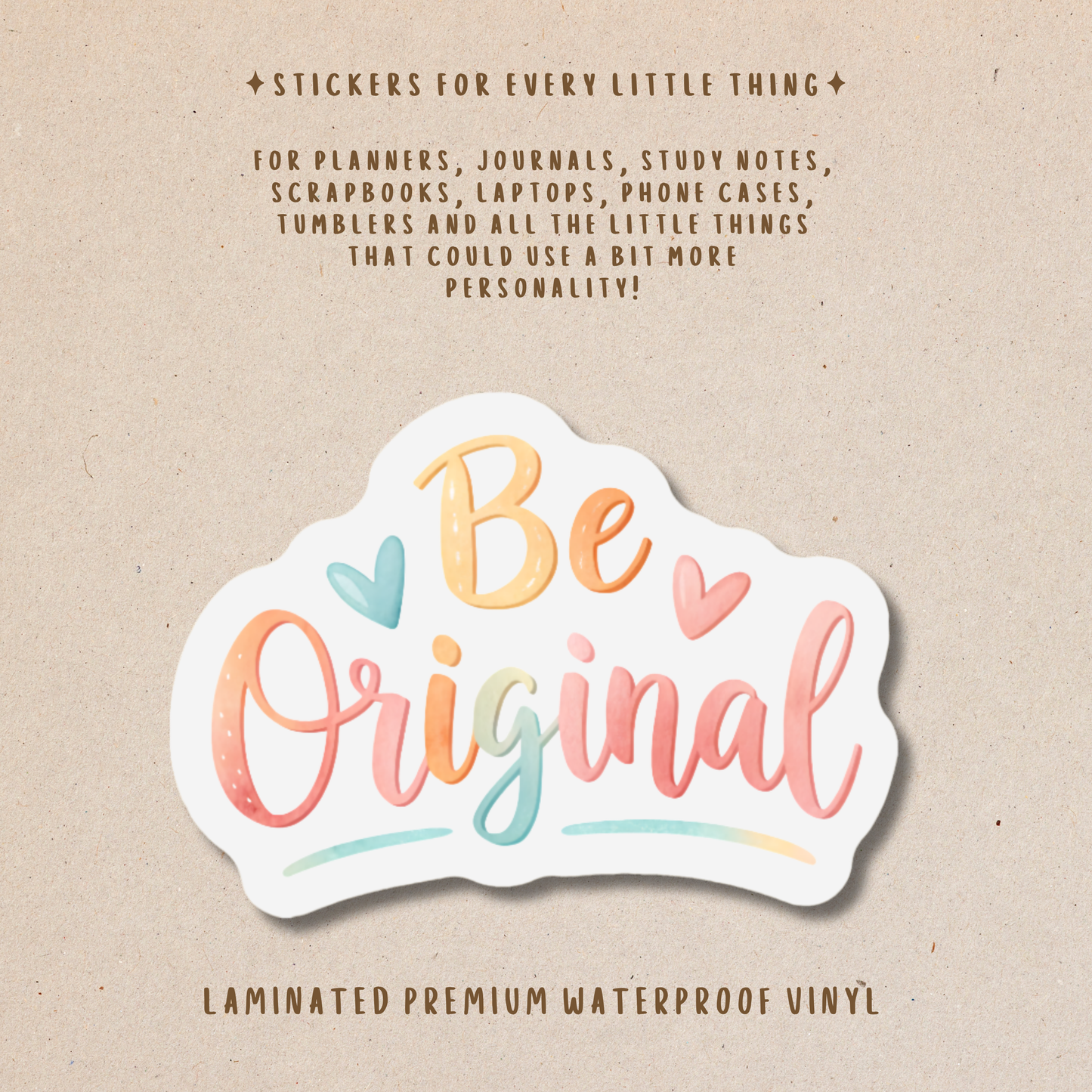 Motivational Die-Cut Stickers – Encouraging & Positive Stickers
