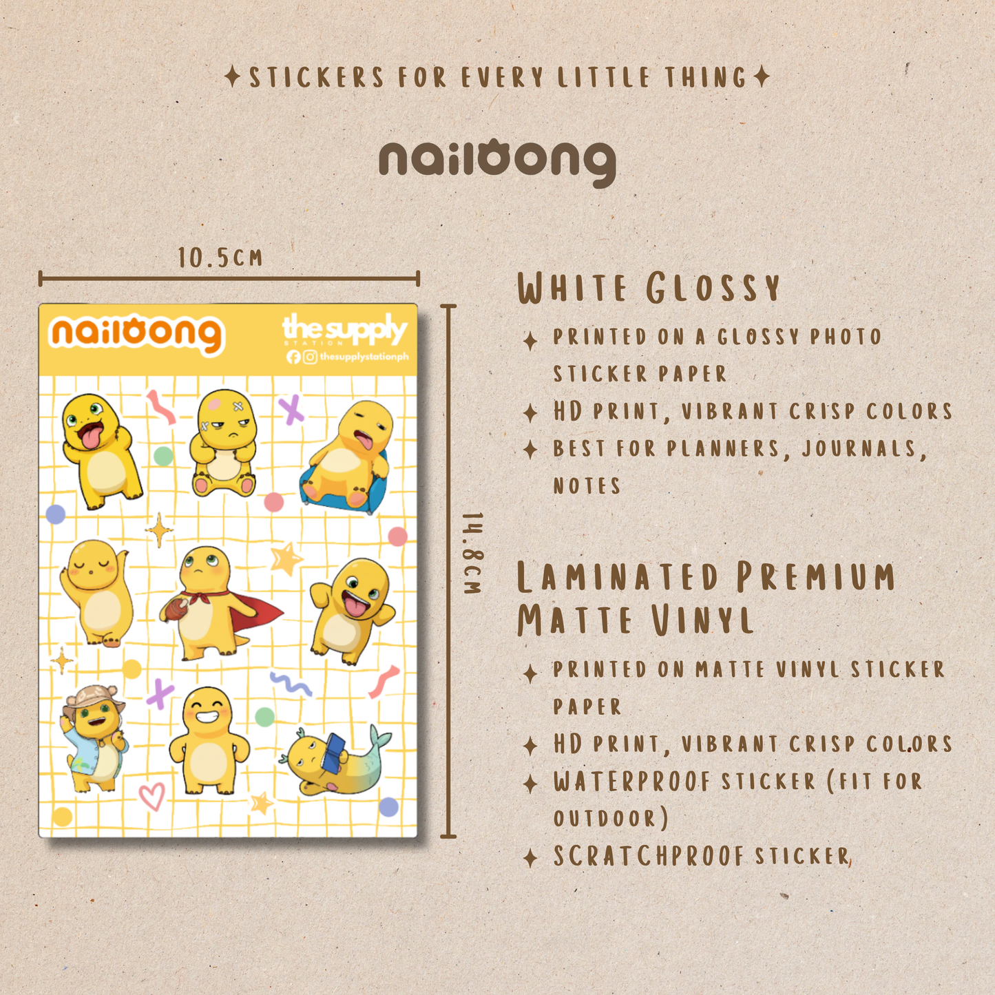 Nailong Sticker Sheet | Cute Character Stickers