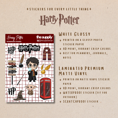 Harry Potter Sticker Sheet | Hogwarts Wizarding World Stickers