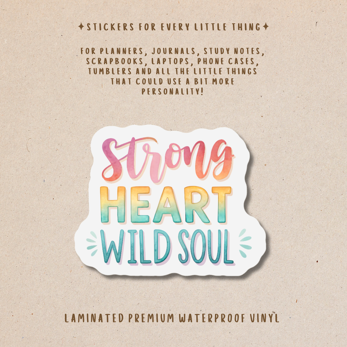 Motivational Die-Cut Stickers – Encouraging & Positive Stickers