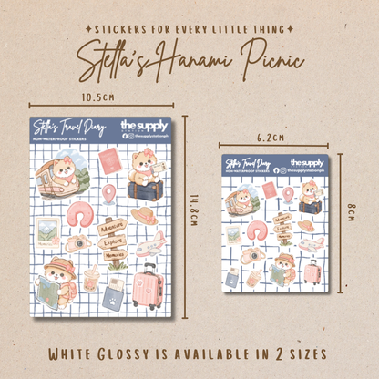 Stella’s Travel Diary – Travel Adventure Sticker Sheet