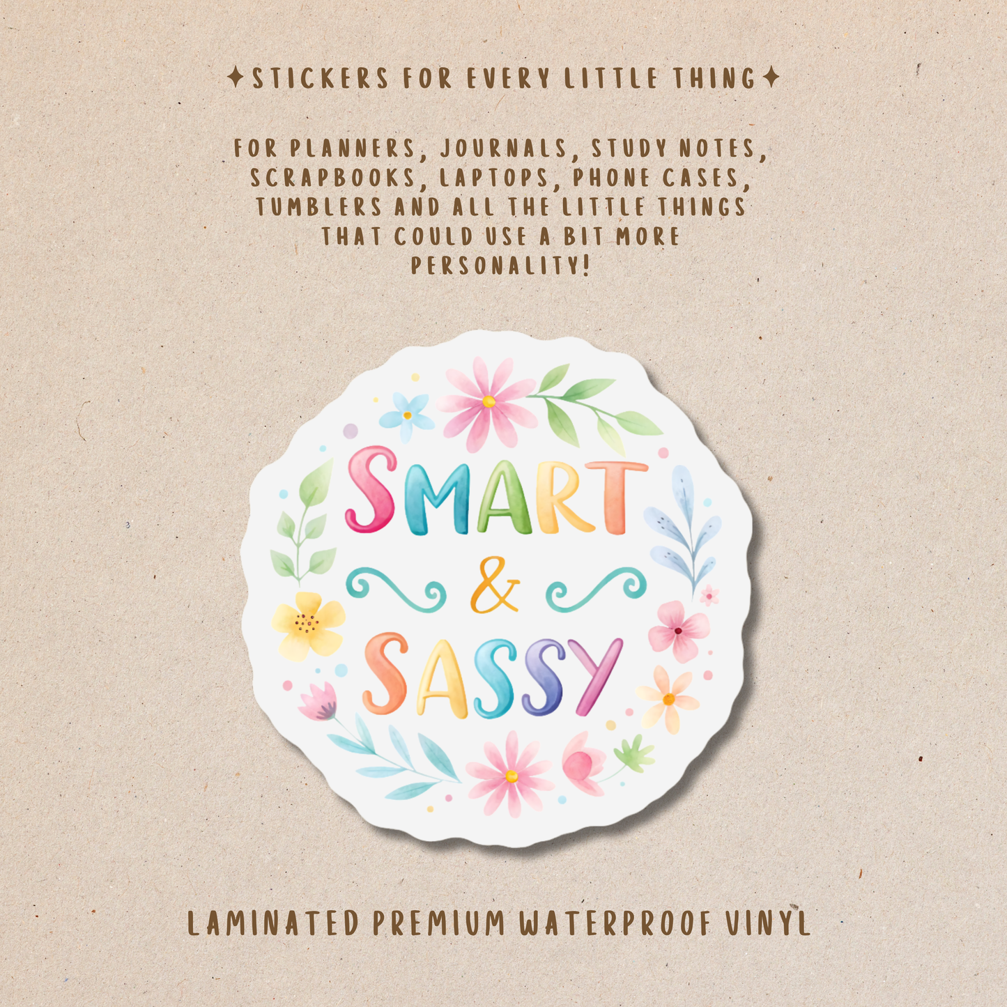 Motivational Die-Cut Stickers – Encouraging & Positive Stickers