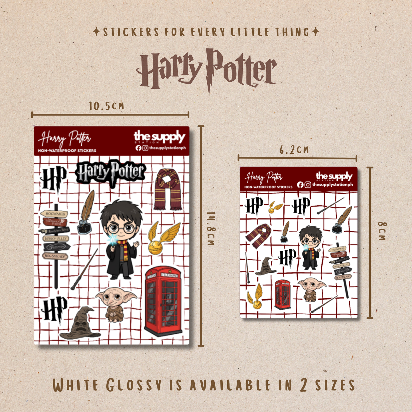 Harry Potter Sticker Sheet | Hogwarts Wizarding World Stickers