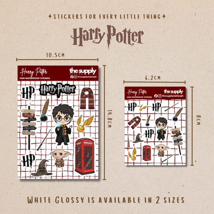 Harry Potter Sticker Sheet | Hogwarts Wizarding World Stickers