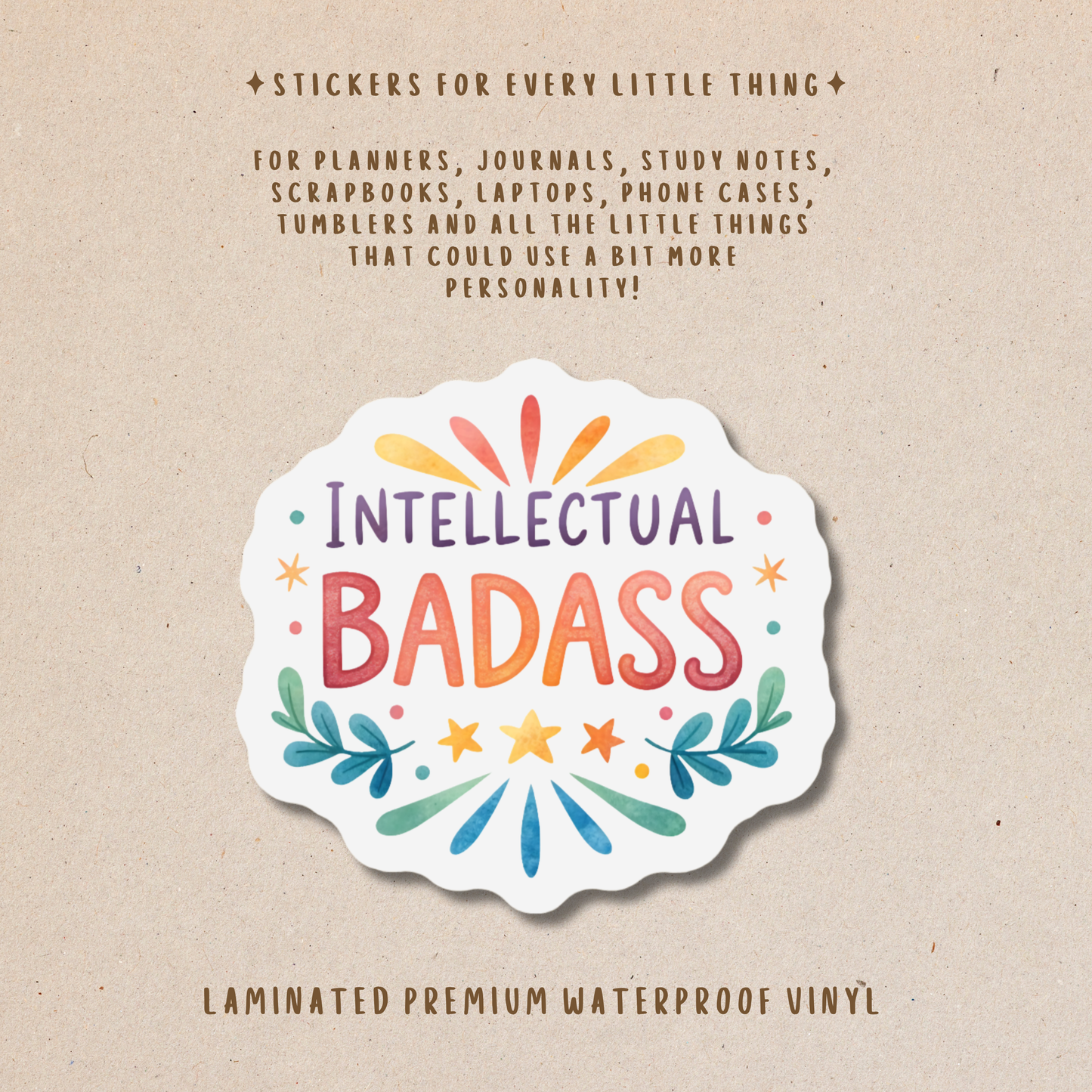 Motivational Die-Cut Stickers – Encouraging & Positive Stickers
