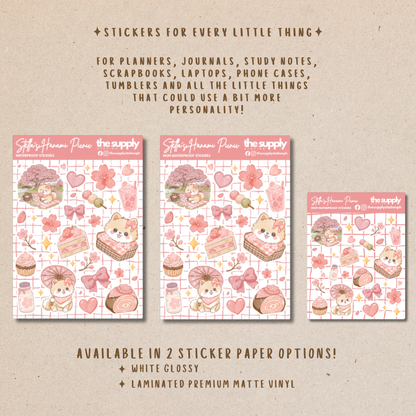 Stella’s Hanami Picnic – Cherry Blossom Sticker Sheet