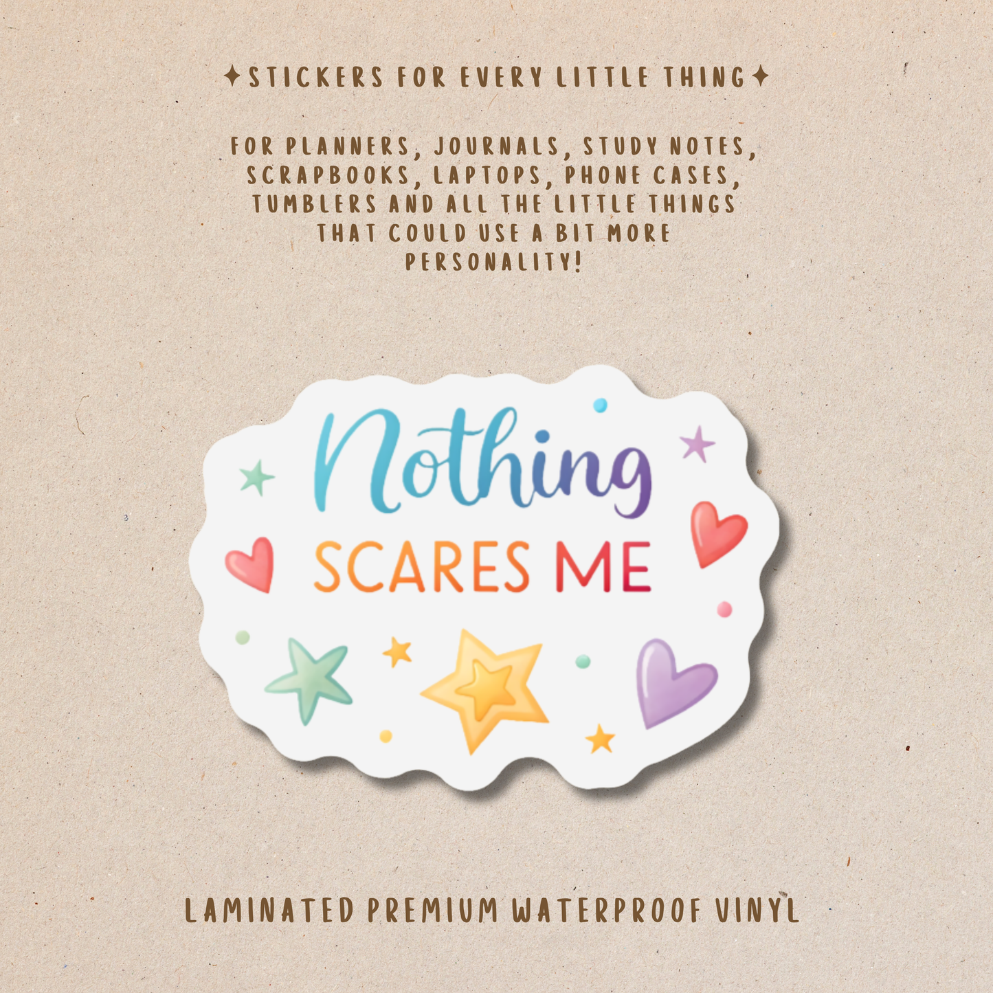 Motivational Die-Cut Stickers – Encouraging & Positive Stickers