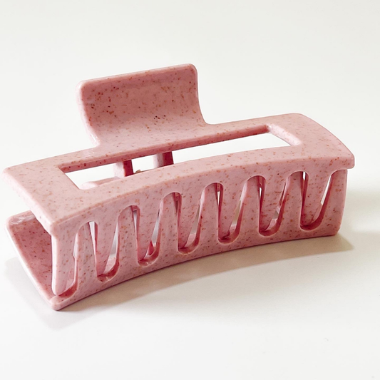Blush Bloom Speckle Hair Claw