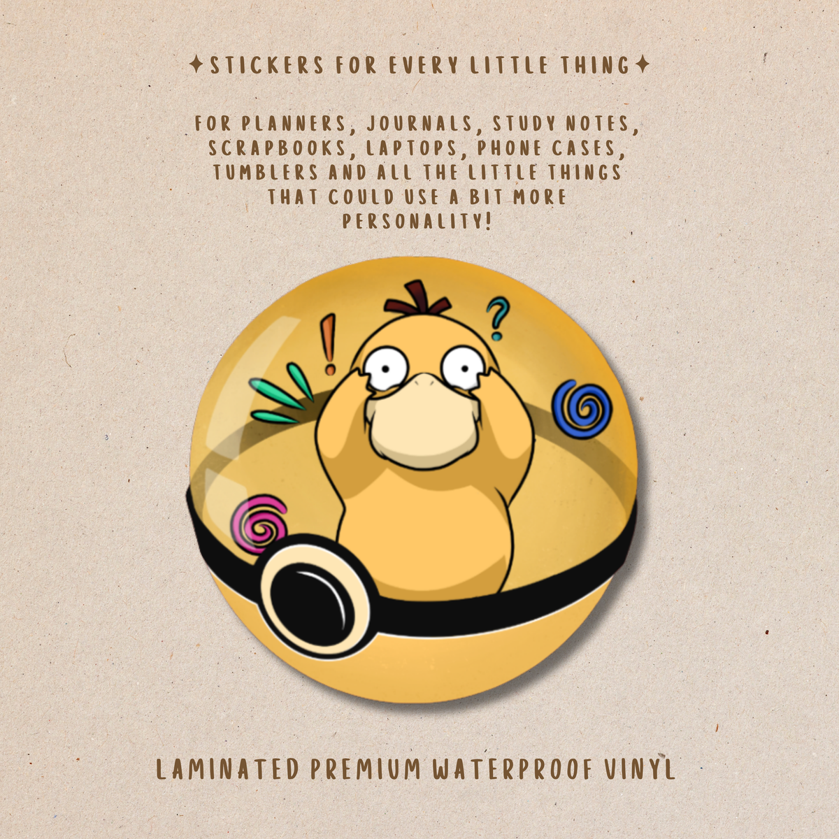 Pokémon Die-Cut Stickers – Cute Pokémon Collection
