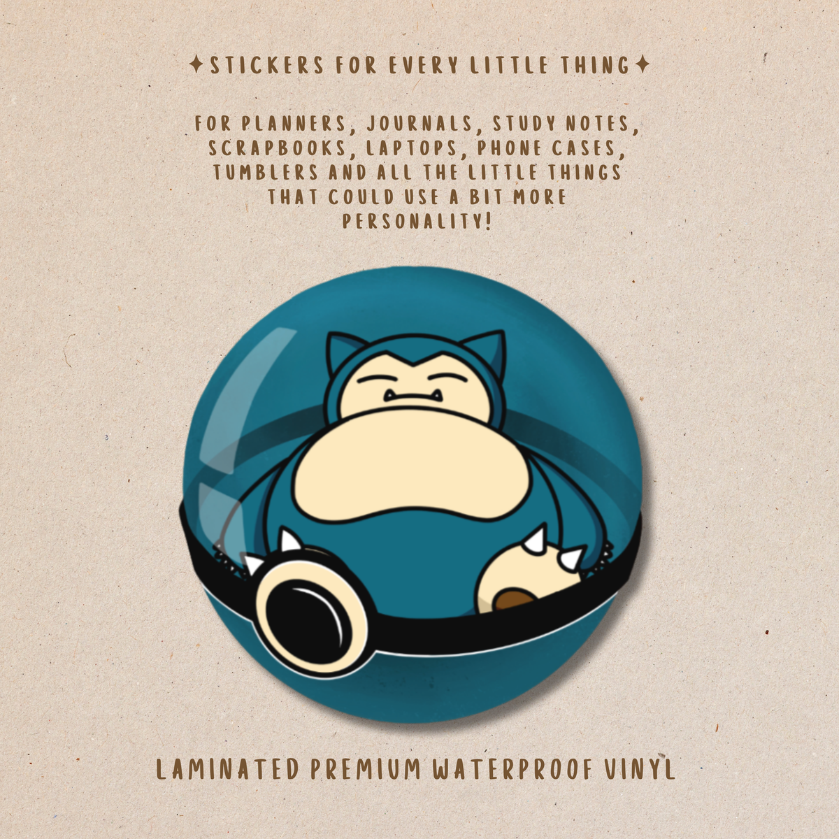 Pokémon Die-Cut Stickers – Cute Pokémon Collection