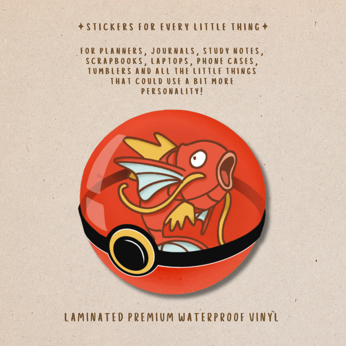 Pokémon Die-Cut Stickers – Cute Pokémon Collection