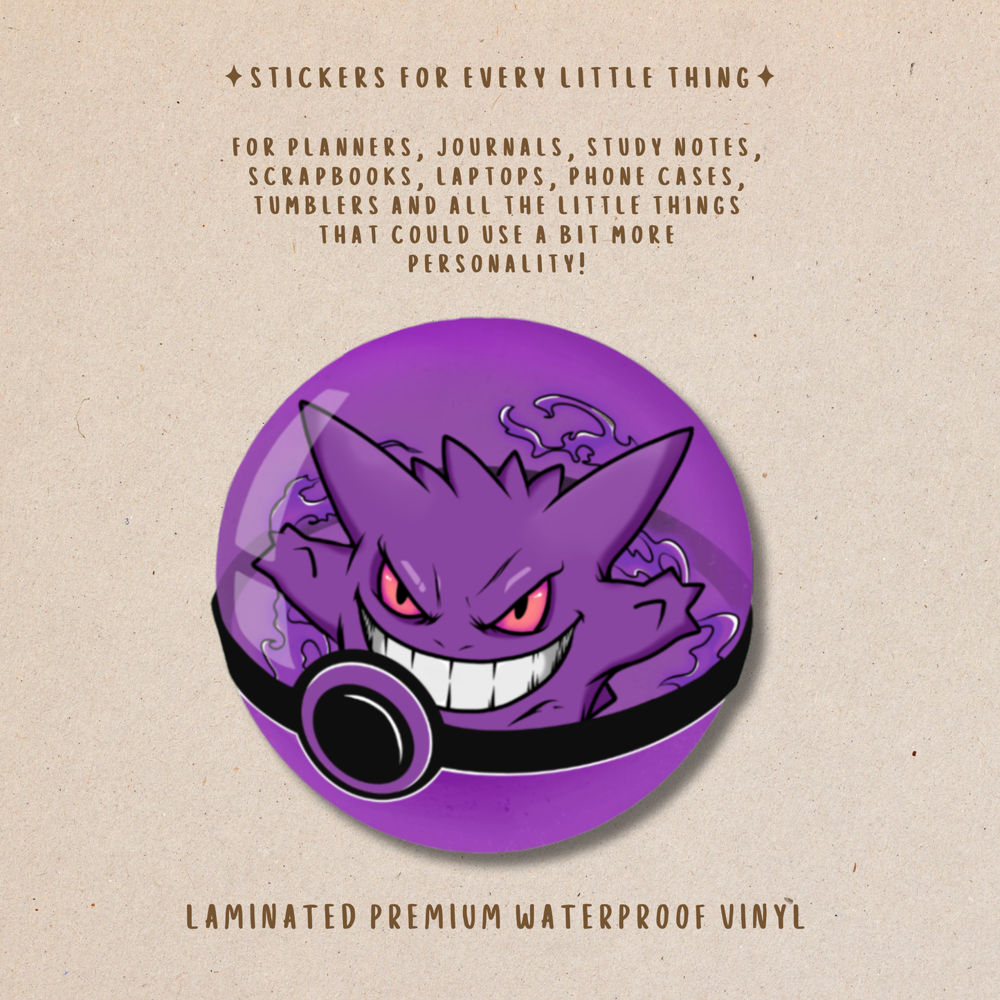 Pokémon Die-Cut Stickers – Cute Pokémon Collection