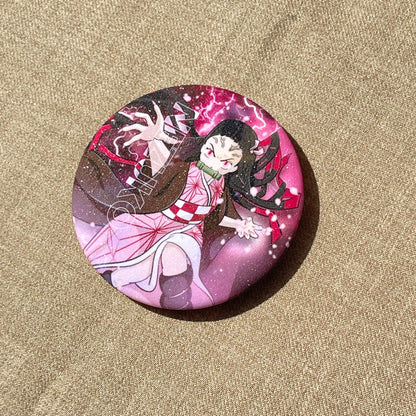 Demon Slayer Button Pin
