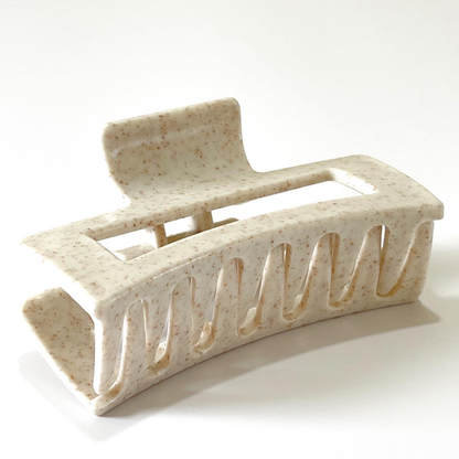 Ivory Dusk Speckle Hair Claw