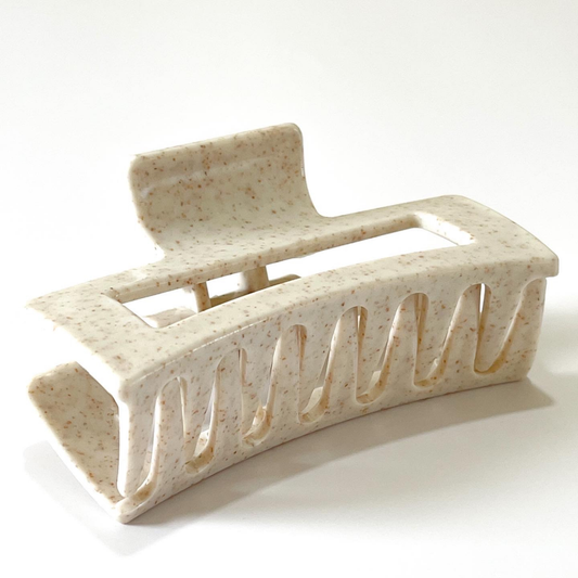 Ivory Dusk Speckle Hair Claw