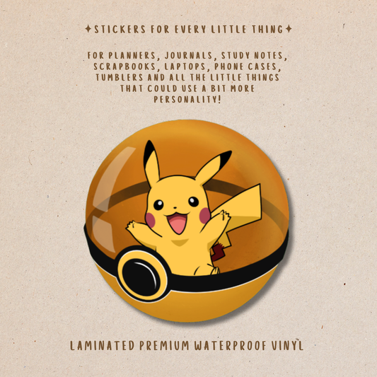 Pokémon Die-Cut Stickers – Cute Pokémon Collection