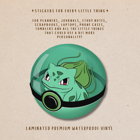 Pokémon Die-Cut Stickers – Cute Pokémon Collection