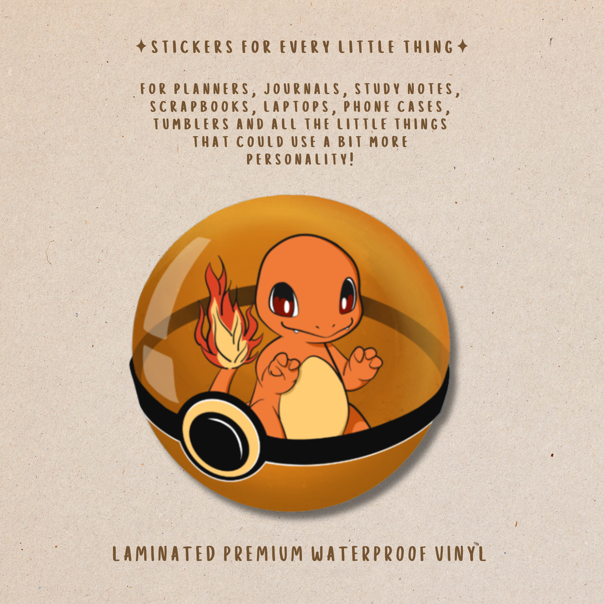 Pokémon Die-Cut Stickers – Cute Pokémon Collection
