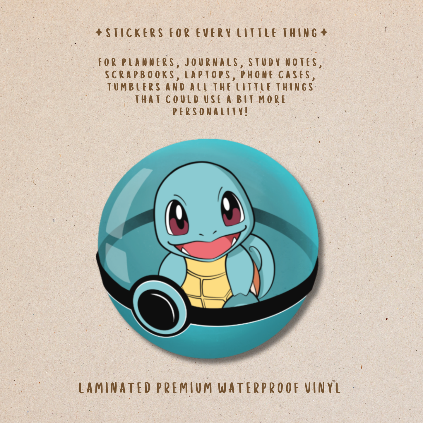 Pokémon Die-Cut Stickers – Cute Pokémon Collection