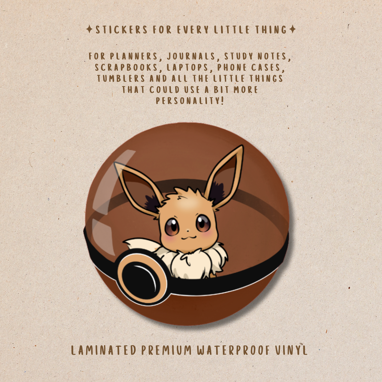Pokémon Die-Cut Stickers – Cute Pokémon Collection