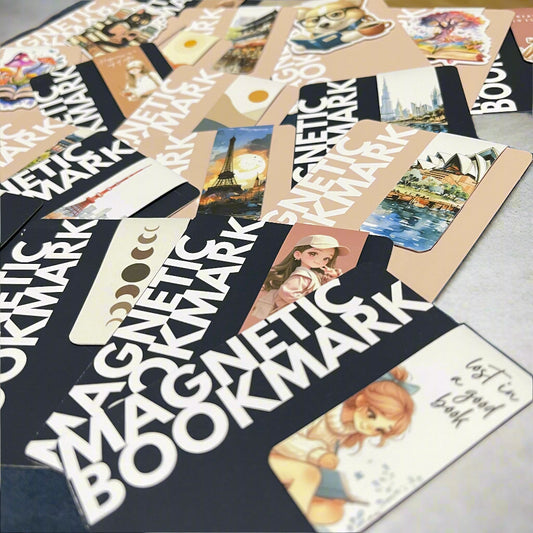Wanderlust Magnetic Bookmarks – Travel-Inspired Page Markers for Books, Journals & Planners