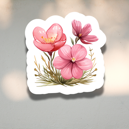 Pink Hatch Sticker Sheet