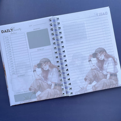 Undated Daily Planner Notebook – Productivity Journal with To-Do List, Time Blocking & Goal Setting