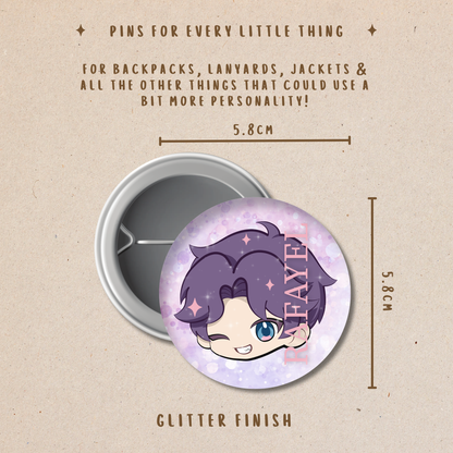 Love and Deepspace Button Pins | Backpack, Jacket & Lanyard Accessories