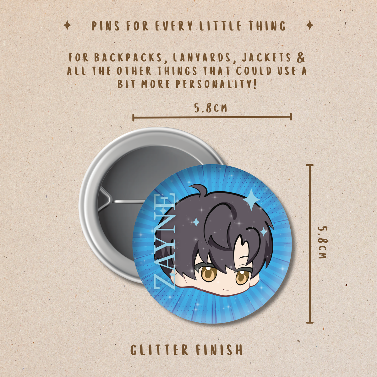 Love and Deepspace Button Pins | Backpack, Jacket & Lanyard Accessories