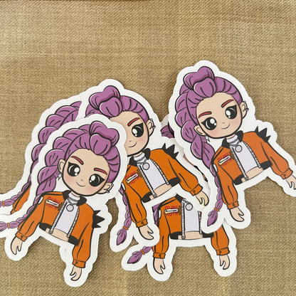 KPop Demon Hunters Waterproof Stickers