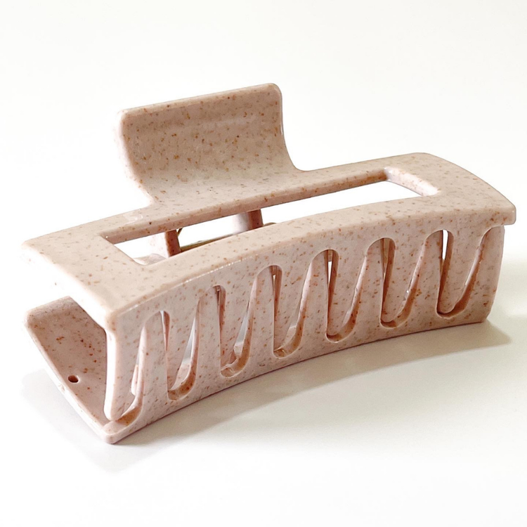 Rose Dust Speckle Hair Claw