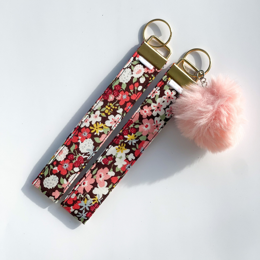 Wildberry Blossom Wristlet Key Fob