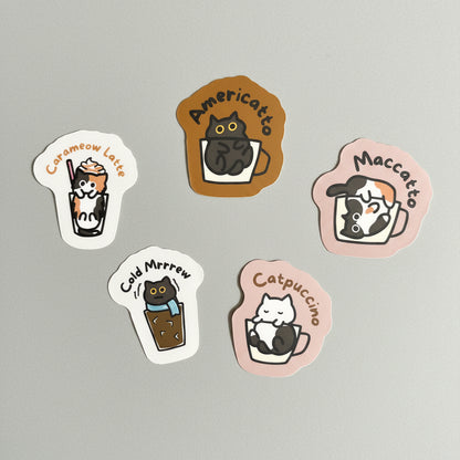 Coffee Cat Stickers