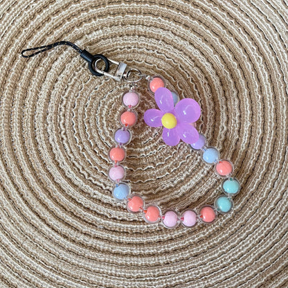 Kawaii Rainbow Beads Phone Charm Strap