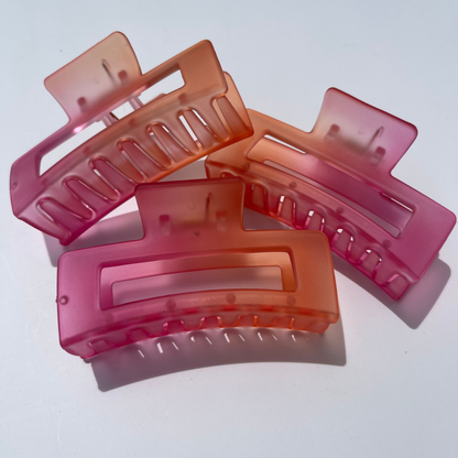 Fiery Ember Ombre Hair Claw