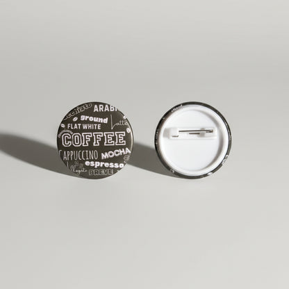 Coffee Button Pins