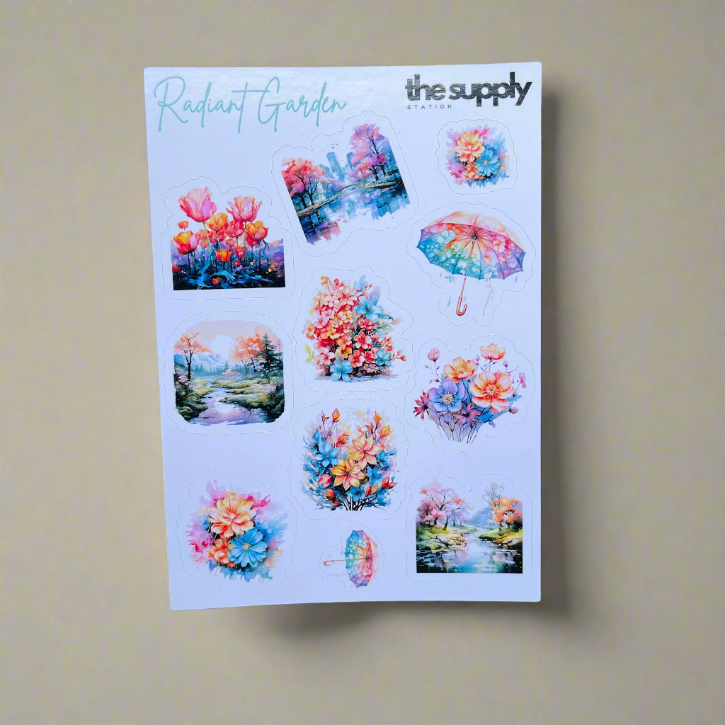 Radiant Garden Sticker Sheet