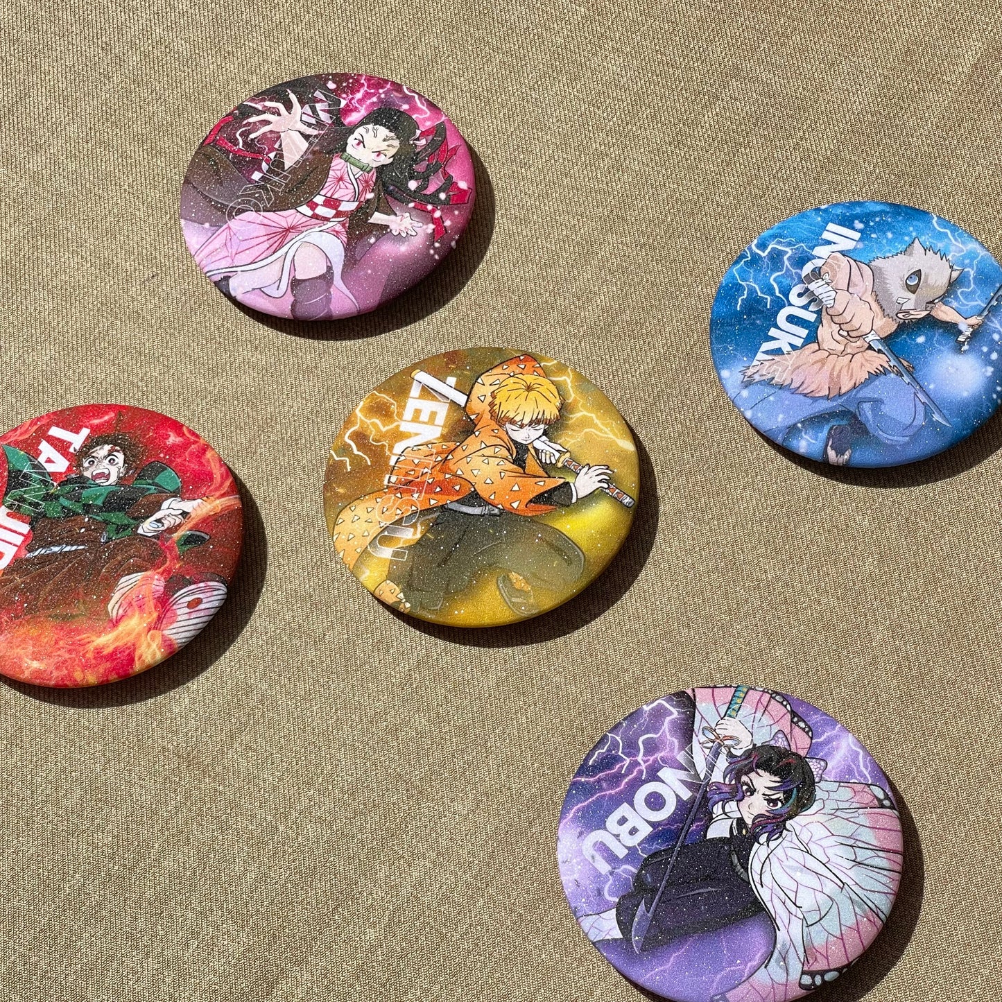 Demon Slayer Button Pin